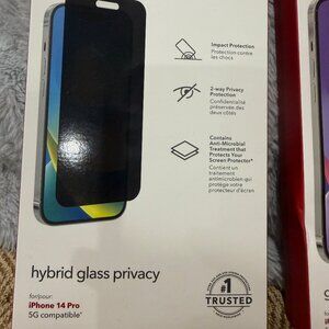 ZAGG Iphone 14 Pro Hybrid Glass Privacy Screen Protector New